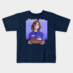 Thank You Essential Workers Kids T-Shirt